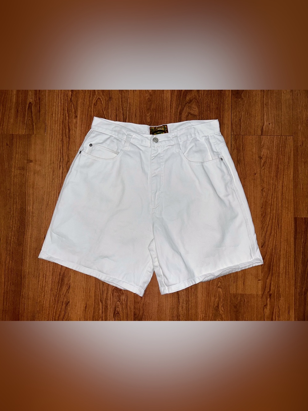 Vintage Jg Hook White Denim Boyfriend Jeans Shorts Sz. 16